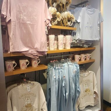 Colorful Disney-themed apparel, mugs, and accessories for fans and collectors.