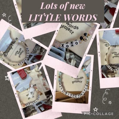 Colorful Disney Little Words Project jewelry collection.