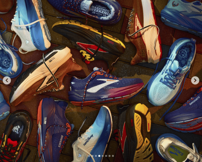 Vibrant collection of Disney-inspired athletic sneakers, ideal for active lifestyles and Disney fans.