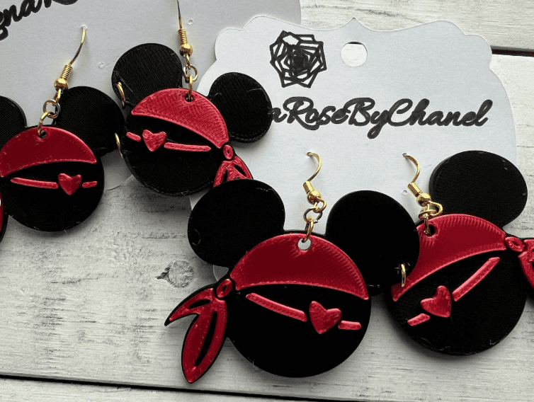 Cute Disney pirate earrings for cruise night fashion.