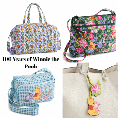 Winnie the Pooh Vera Bradley bags celebrating 100 years of Winnie the Pooh.