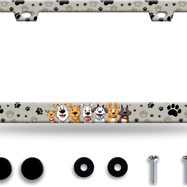 Disney Sleeping Beauty & Maleficent themed phone case with cute dog illustrations.