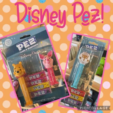 Disney Pez dispensers featuring Winnie the Pooh and Piglet characters for collectible fans.