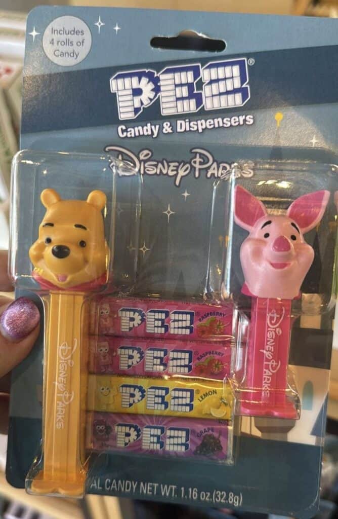 Cute Winnie the Pooh and Piglet candy dispensers for kids.