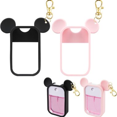 Cute Mickey Mouse themed hand sanitizer holder for Disney fans.
