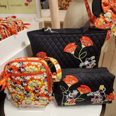 Mickey and Minnie floral bags from Disney x Vera Bradley Petal Multi Collection.