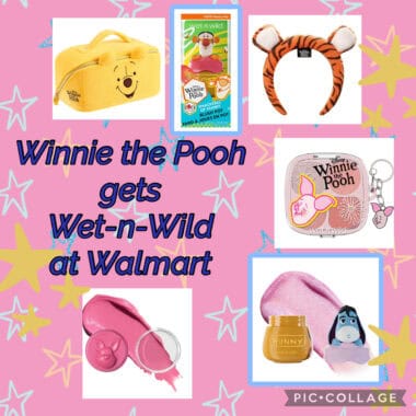 Winnie the Pooh themed Wet-n-Wild accessories and toys at Walmart store.