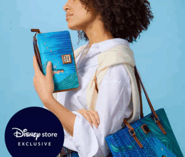 Pocahontas-themed Dooney & Bourke bag from Disney collection.