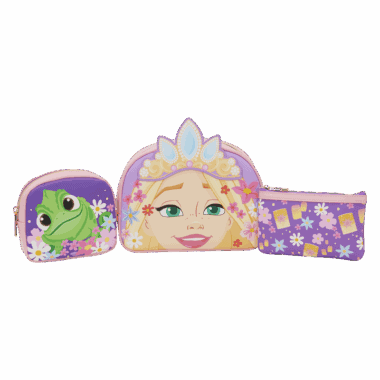 Disney princess and frog character pencil case set with matching accessories.