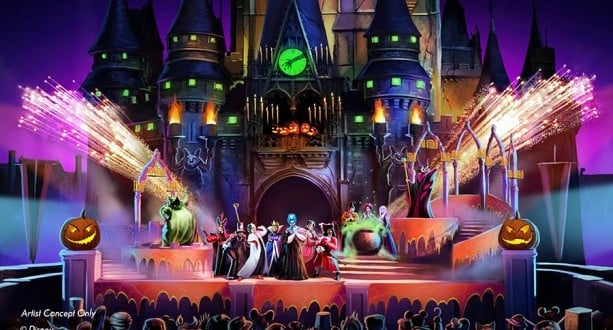Disney villains take center stage at the castle for a new Nighttime Show, as fireworks and Halloween décor dazzle Magic Kingdom.