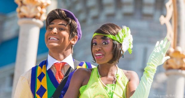 Tiana and Naveen Cinderella castle