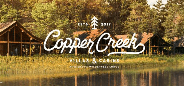 Cozy Copper Creek Villas & Cabins nestled by the water at Walt Disney World, surrounded by lush trees and vacation magic.