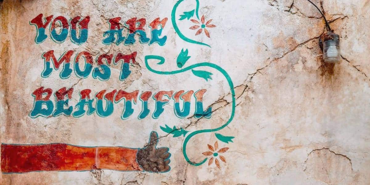 “You are most beautiful,” wall at Animal Kingdom