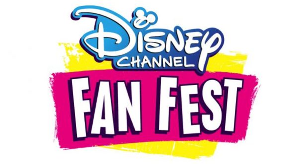 Disney Channel Fan Fest logo pops with yellow, pink, and white, spotlighting Walt Disney World's magic for May 2020 fans.