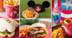Disney burgers, fries, and drinks with character-themed flair and vibrant displays add magic to your Hamburger Day celebration!.