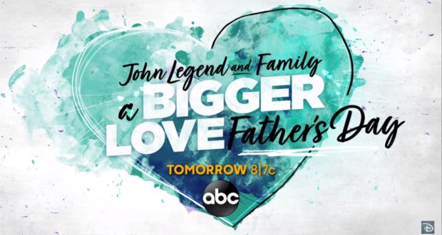 Join John Legend and family for A Bigger Love Father’s Day Special—tune in tomorrow at 8/7c on ABC for a heartwarming celebration!.