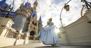 cinderella walking to the castle