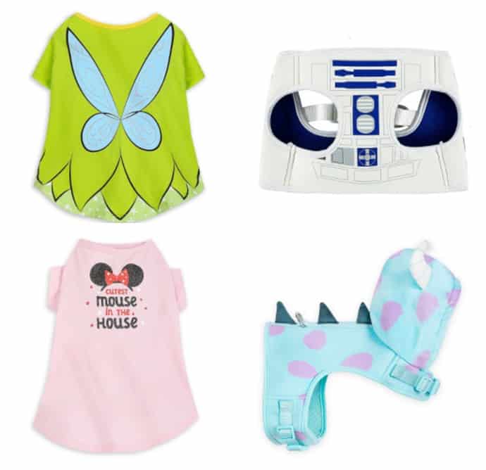 Dress your pup in Disney style for International Dog Day with Tinkerbell wings, R2-D2, Minnie Mouse, and Sulley costumes!.
