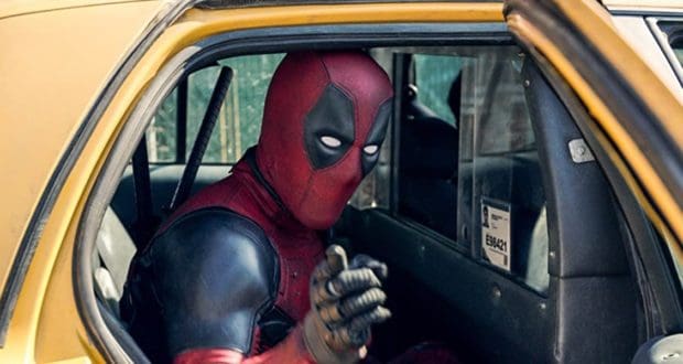 Deadpool in a cab