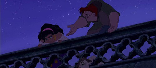 Quasimodo Helps Esmeralda Escap