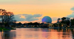 Sunset Epcot World Showcase