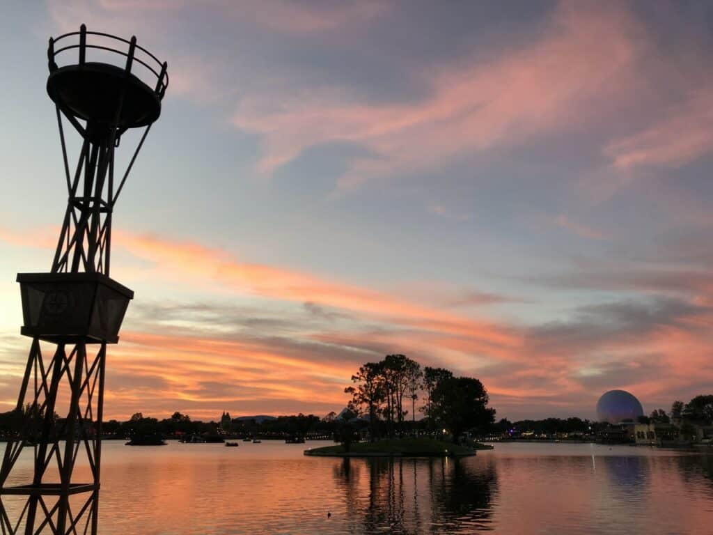 world-showcase-sunset