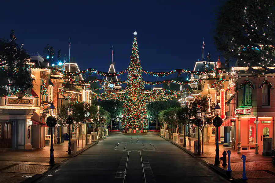 Main Street U.S.A. Disneyland Christmas
