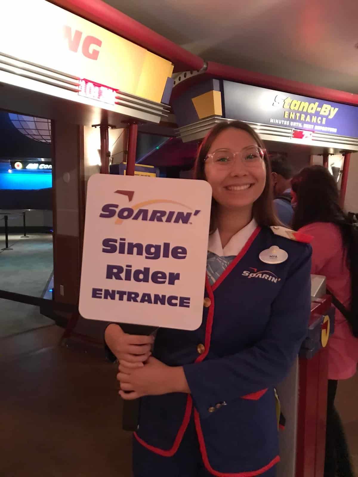 Soarin Single Rider Line
