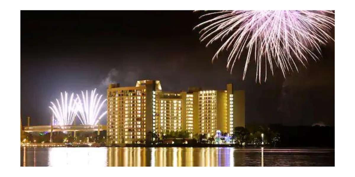 Bay Lake Tower fireworks
