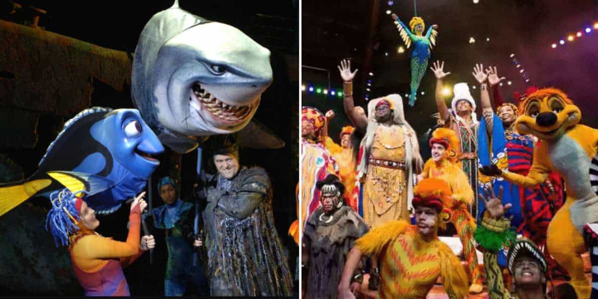 Finding Nemo the Musical and Festival of the Lion King