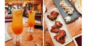 Kona Cafe drinks and appetizers, Disney's Polynesian Village Resort