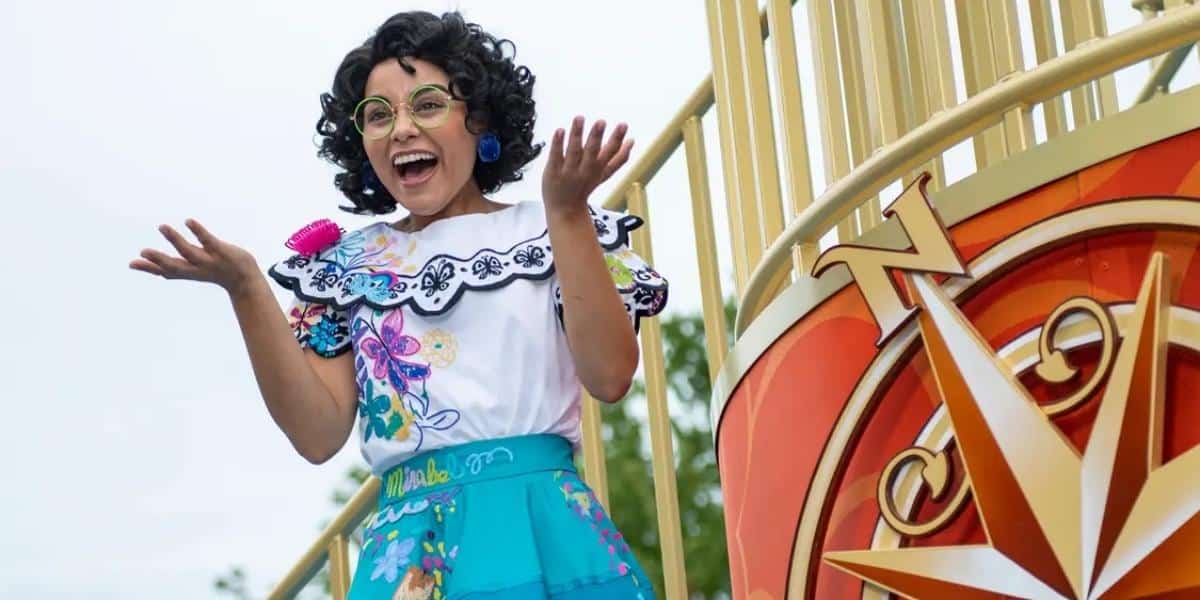 mirabel in the character cavalcade