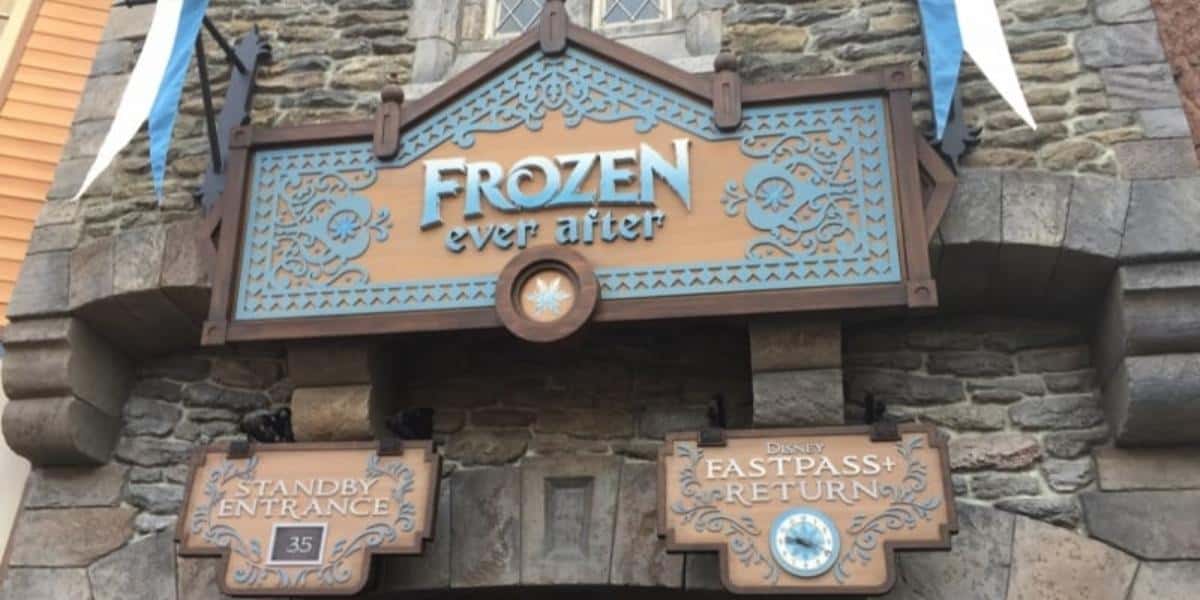 Frozen ever after entrance standby fastpass