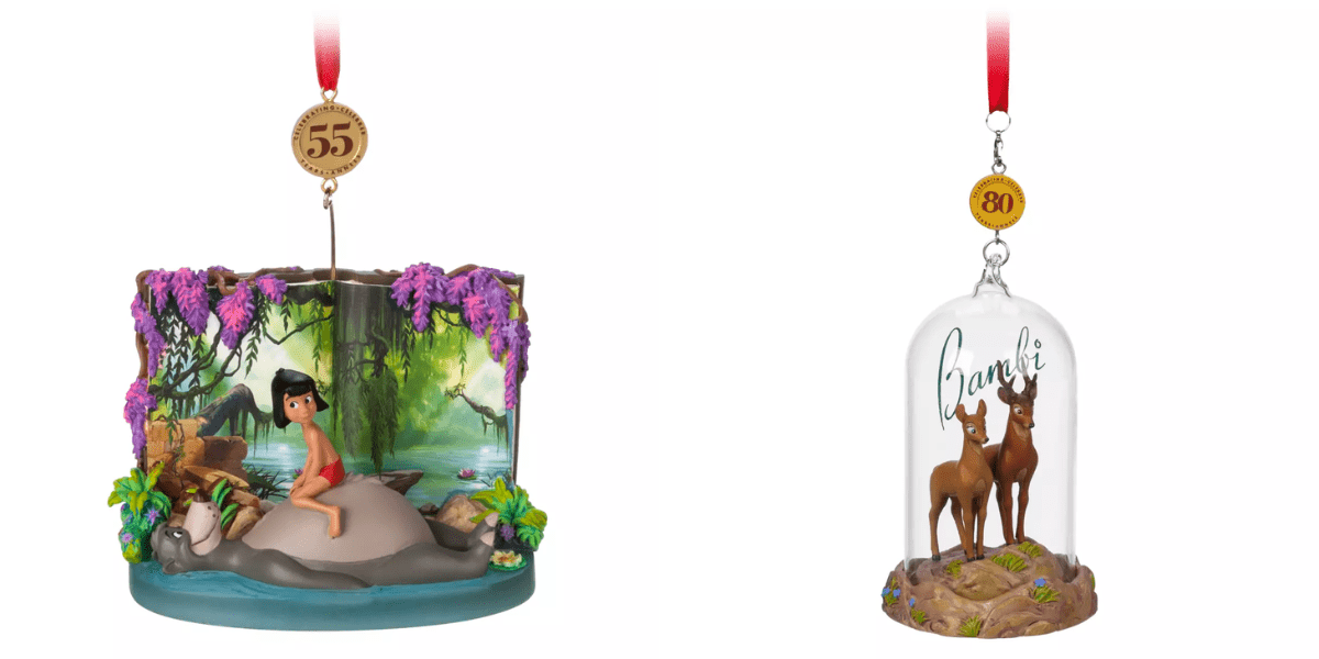 jungle book and bambi legacy sketchbook ornaments
