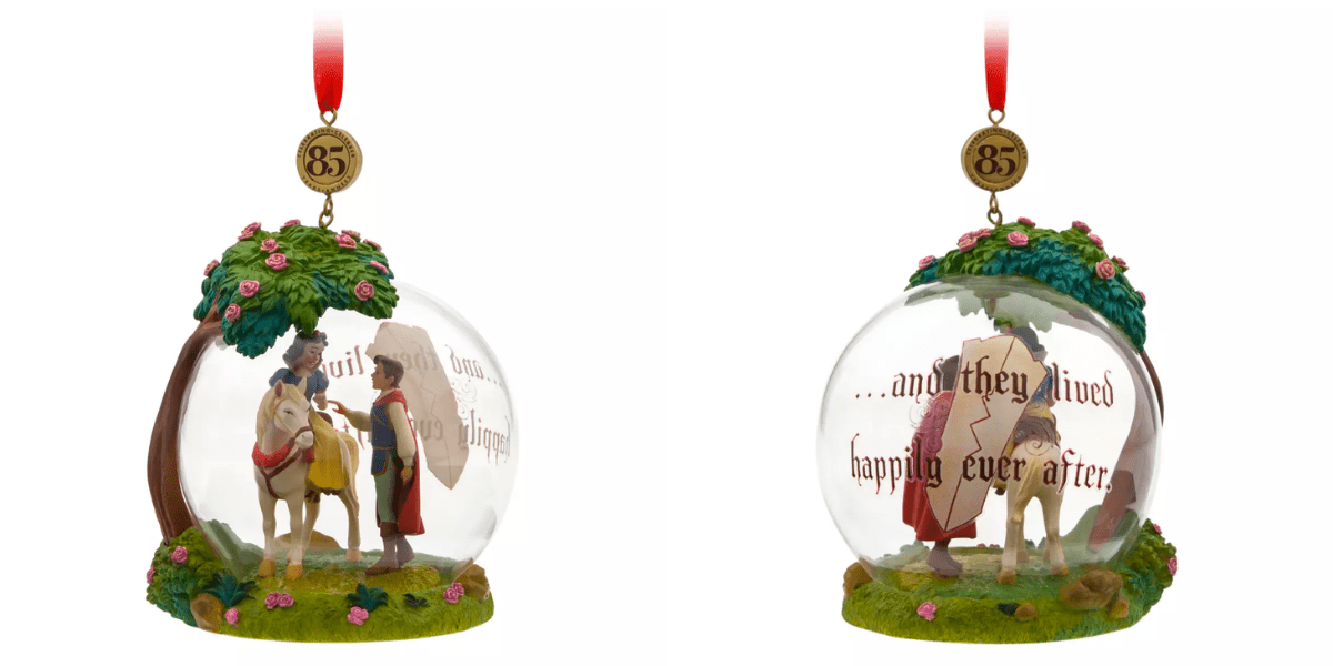 snow white legacy sketchbook ornament