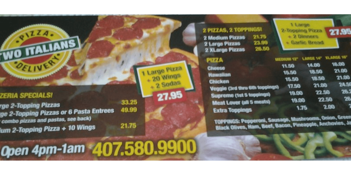 Disney Pizza Scam