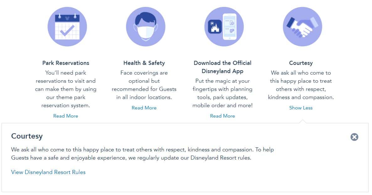 Disneyland Website