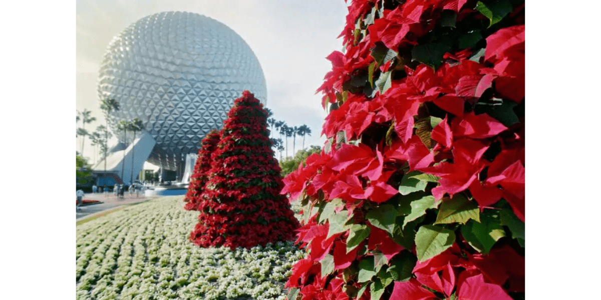 EPCOT Holiday Decorations in 1994