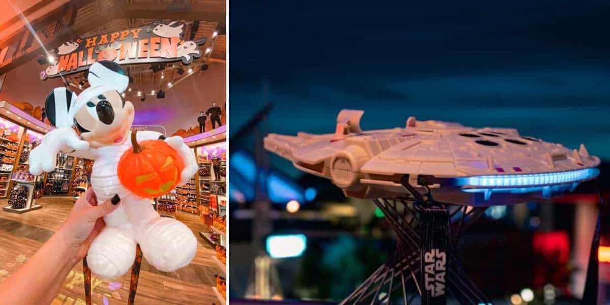 Mickey Mummy and Millennium Falcon Popcorn Buckets