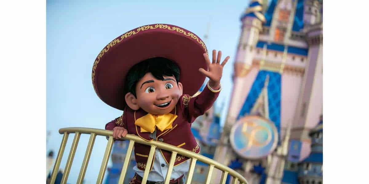 Miguel from Coco in the Magic Kingdom