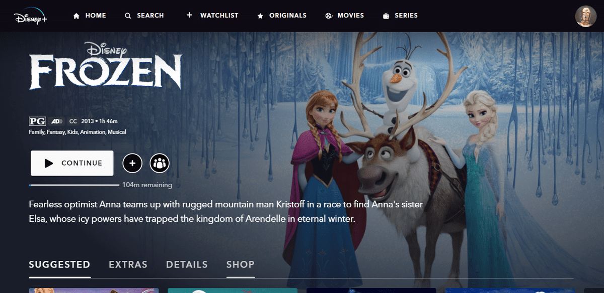 Frozen - Disney+