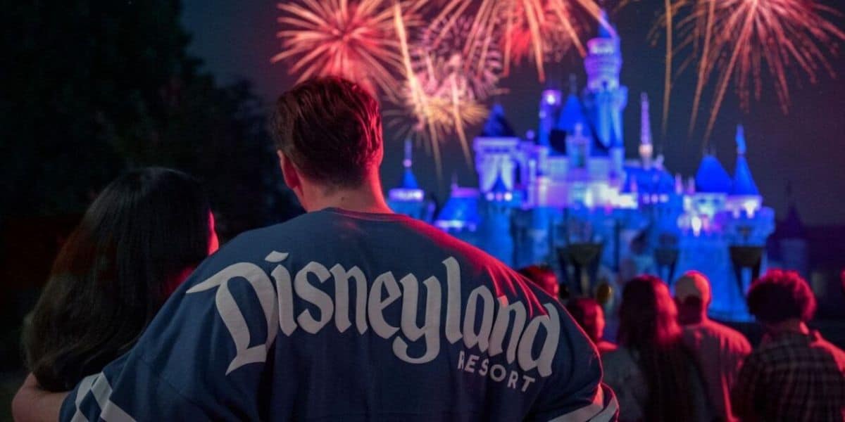 Couples enjoy a romantic evening at Disneyland during the special event "Disneyland After Dark: Sweethearts' Nite"