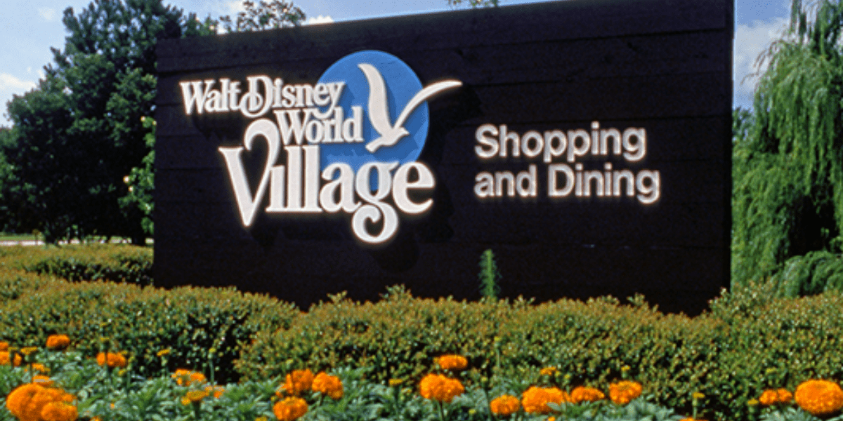 Old Disney Village Signage