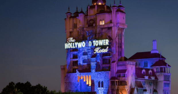 Tower of Terror at Night