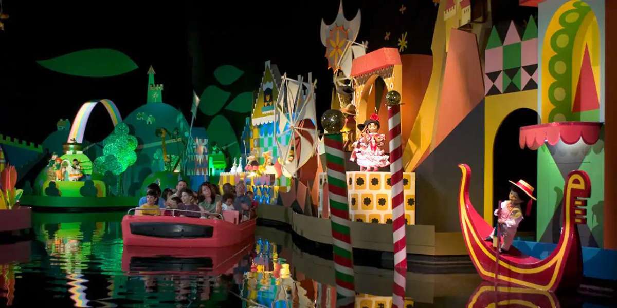 Guests riding "it's a small world."