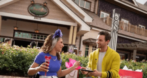 Folks Outside of Amorette's at Disney Springs