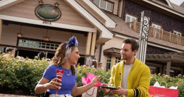 Folks Outside of Amorette's at Disney Springs