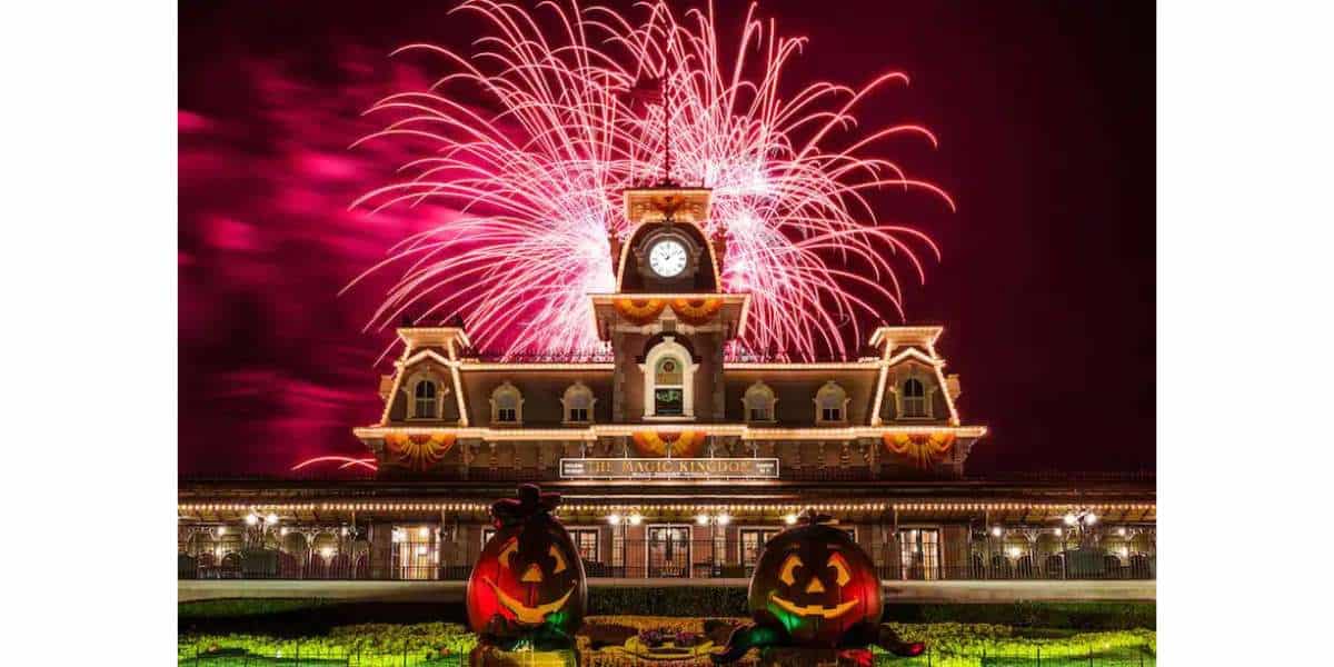 Halloween Fireworks Magic Kingdom