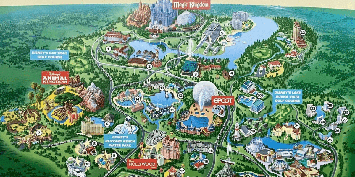 Disney World Map Overview
