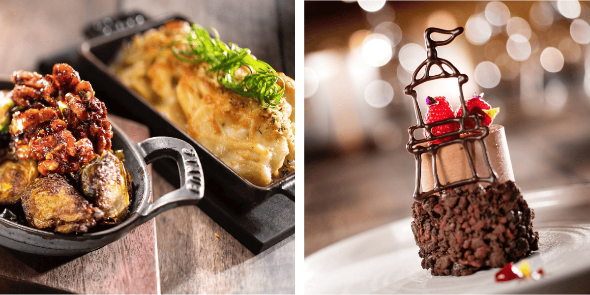 Yachtsman Steakhouse steakhouse sides and chocolate cake